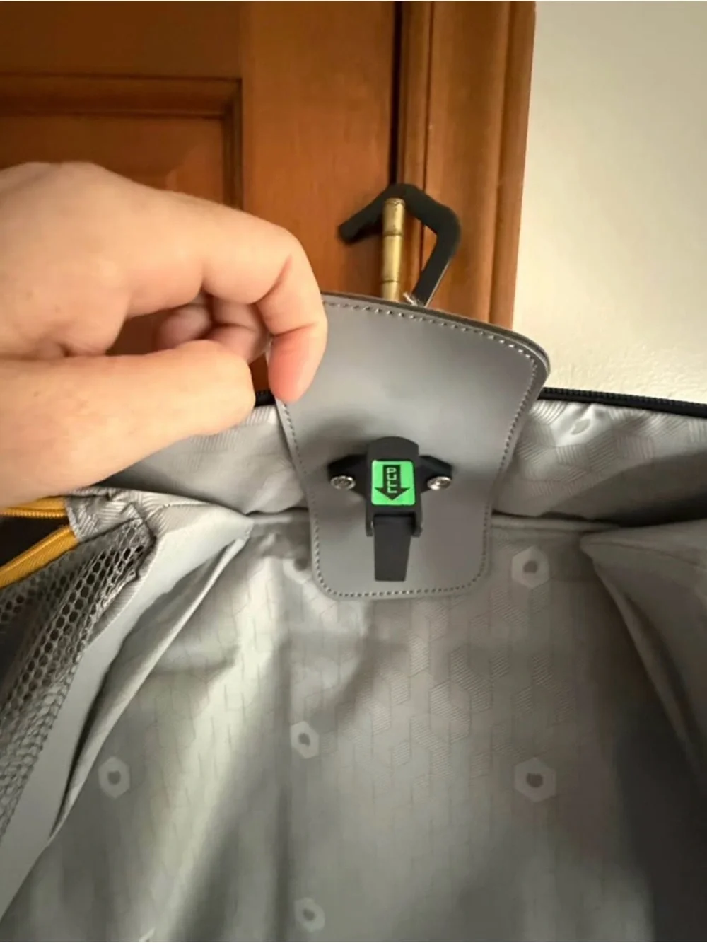 Delsey Black Garment Bag with Shoulder Strap
